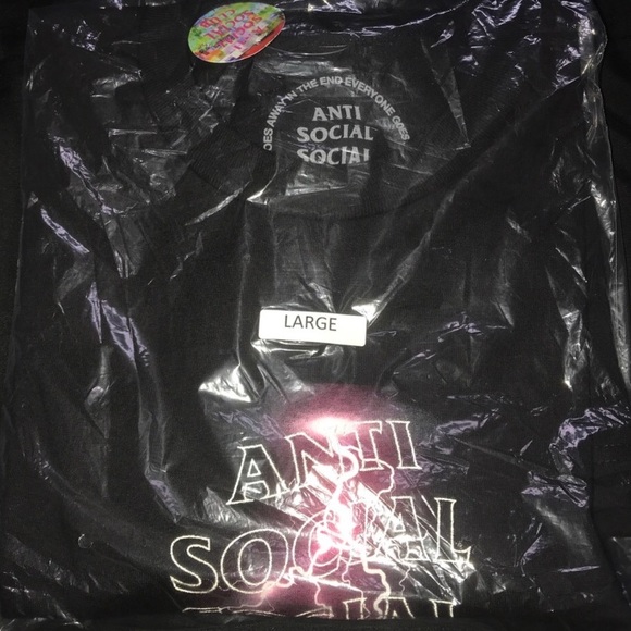 Anti Social Social Club Save Your Tears Tee SS20 - Picture 3 of 10